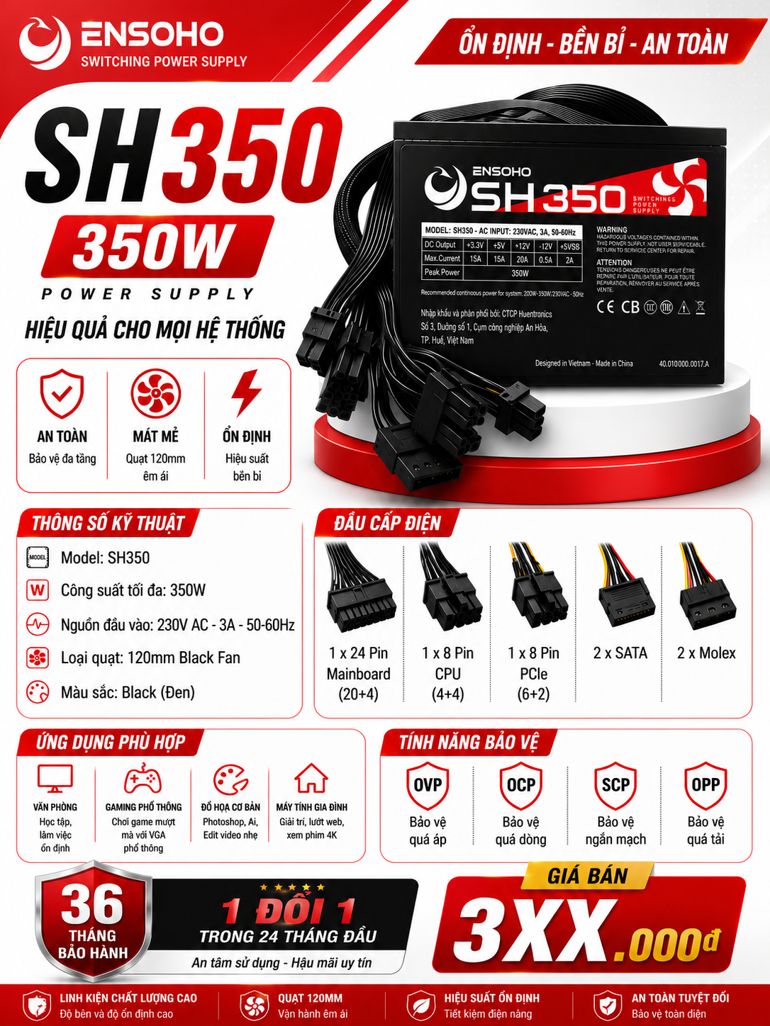 Nguồn ensoho sh350